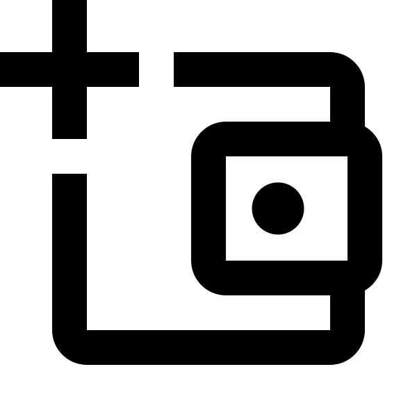 Wallet Plus Outline