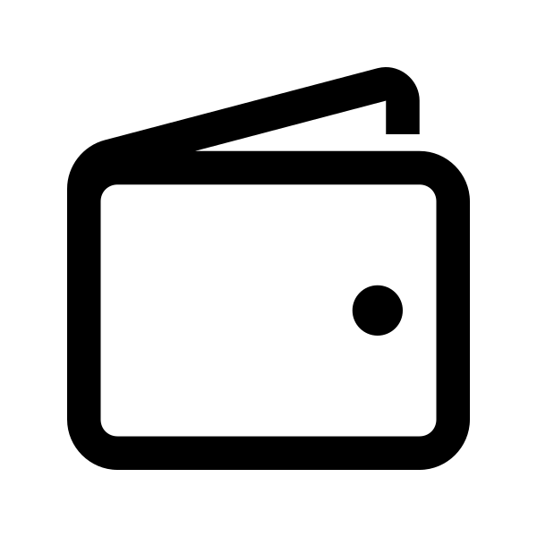 Wallet Solid Vector