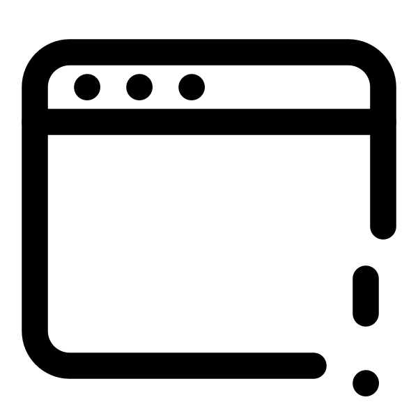 Warning Window Vector