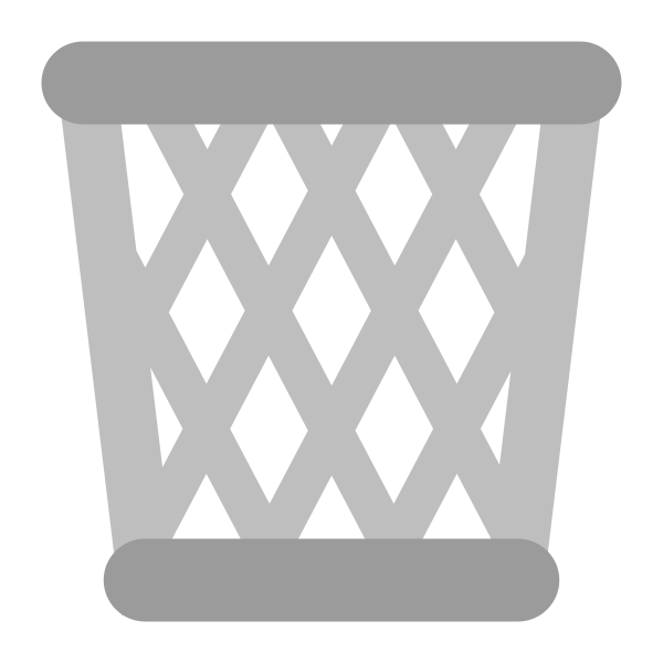 Wastebasket Flat