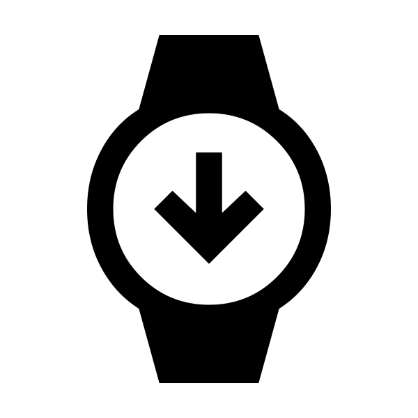Watch Arrow Down Fill