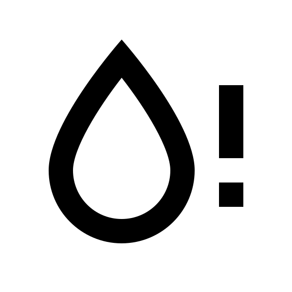 Water Alert Outline