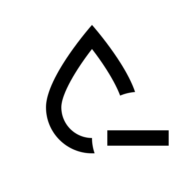 Water Minus Outline
