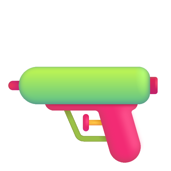Water Pistol Color Vector