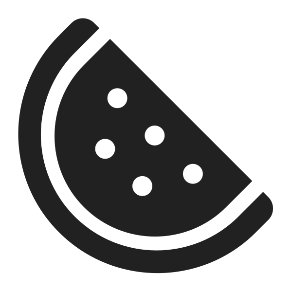 Watermelon High Contrast Vector