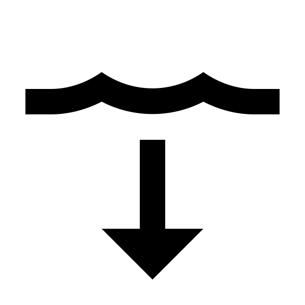 Wave Arrow Down