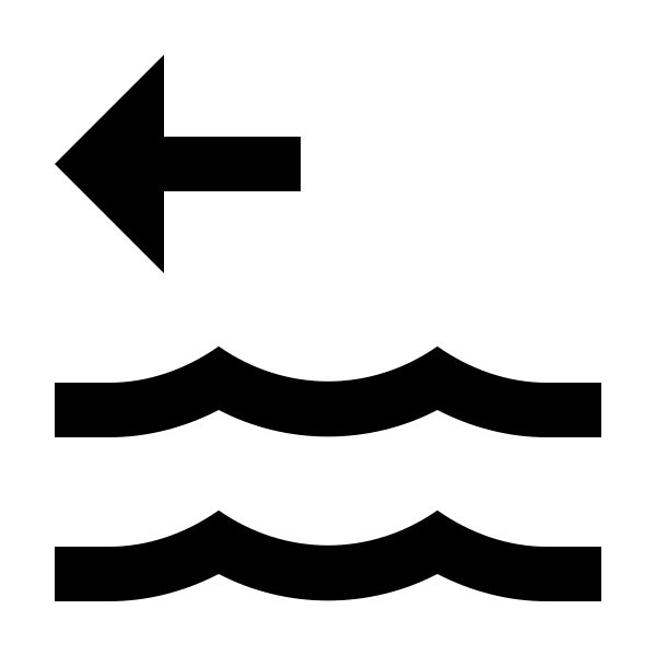 Waves Arrow Left