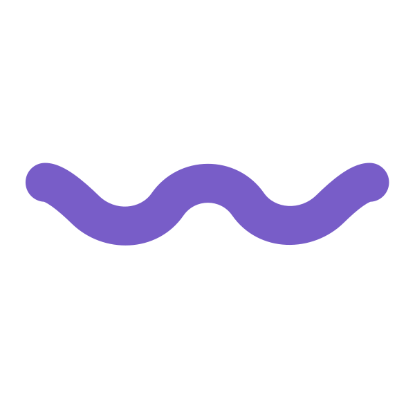 Wavy Dash Flat Vector