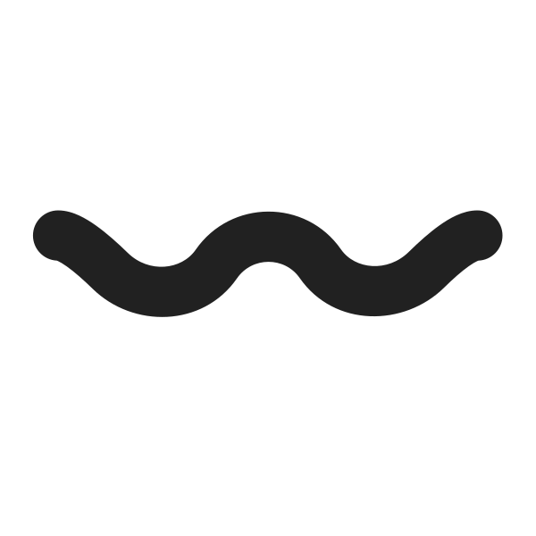 Wavy Dash High Contrast Vector