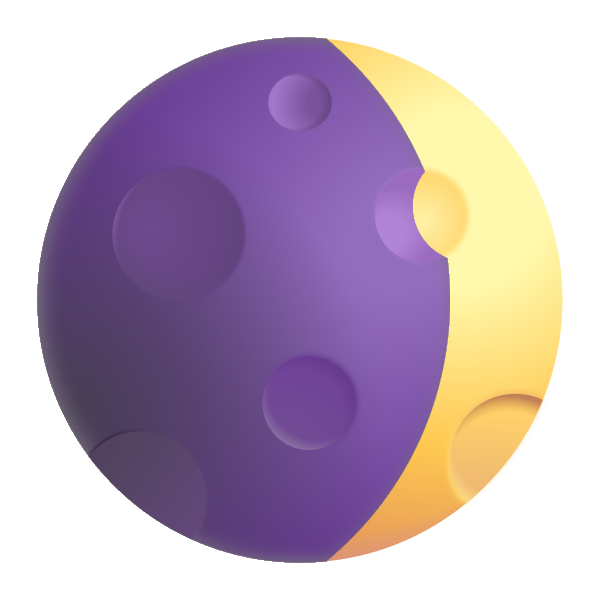 Waxing Crescent Moon Color