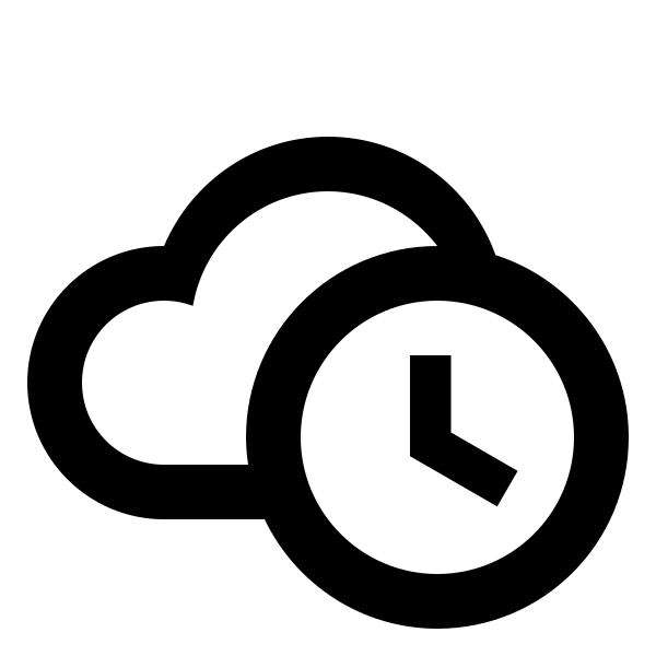 Weather Cloudy Clock