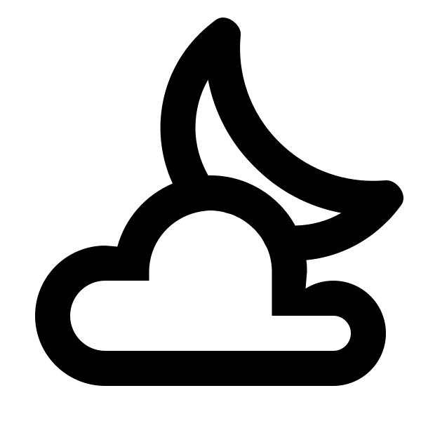 Weather Night Partly Cloudy