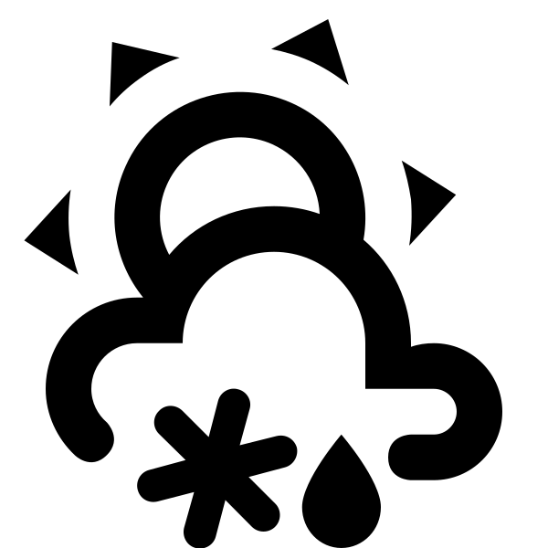 Weather Partly Snowy Rainy