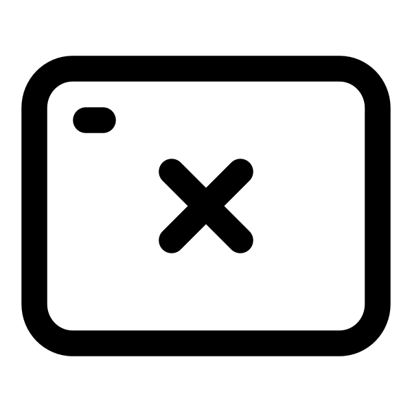 Web Window Xmark Vector