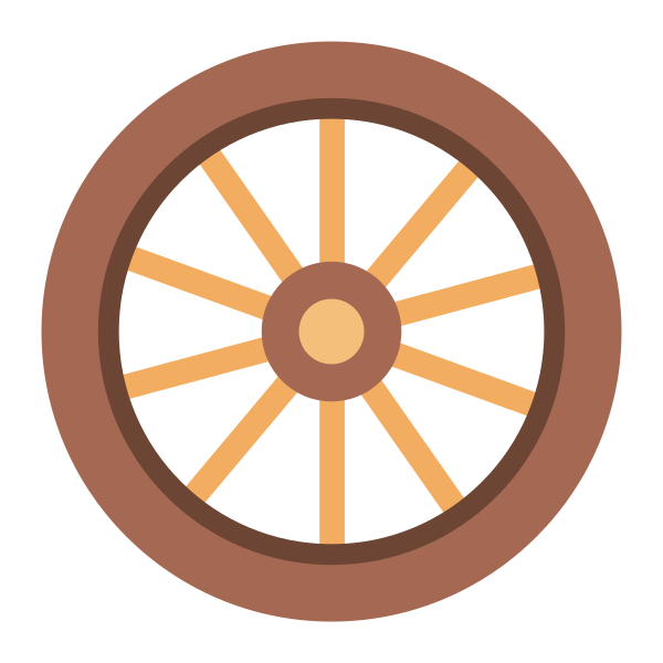 Wheel Flat Vector