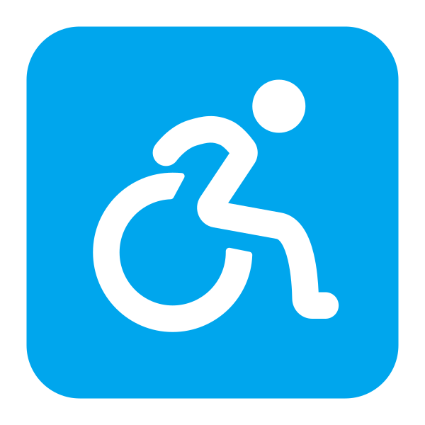 Wheelchair Symbol Flat Vector
