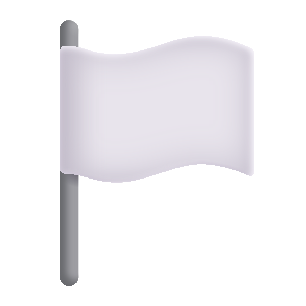 White Flag Color Vector