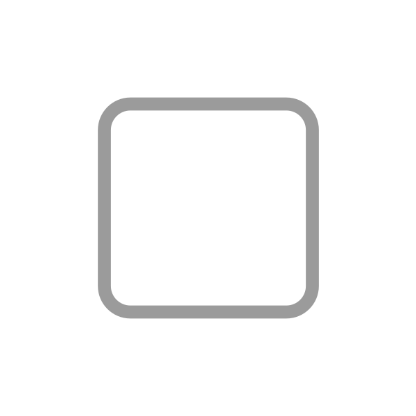 White Medium Small Square Flat Vector