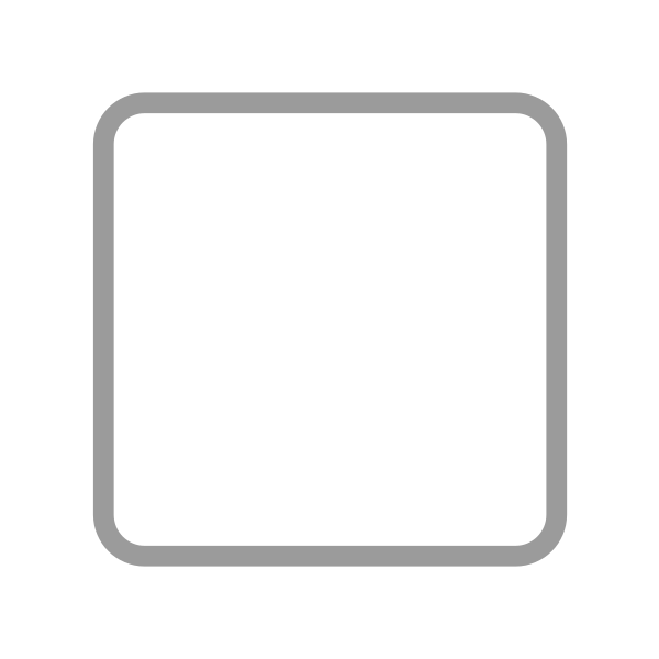 White Medium Square Flat Vector