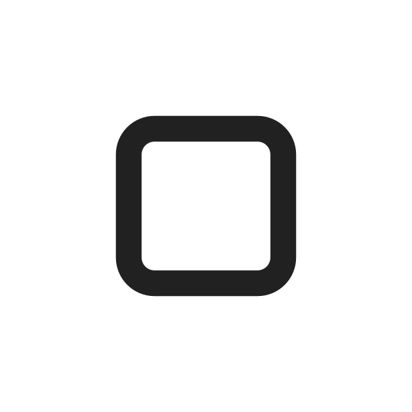 White Small Square High Contrast Vector