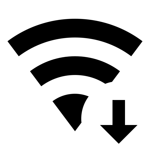 Wifi Arrow Down