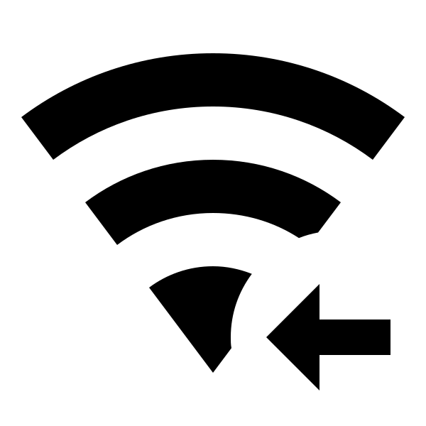 Wifi Arrow Left
