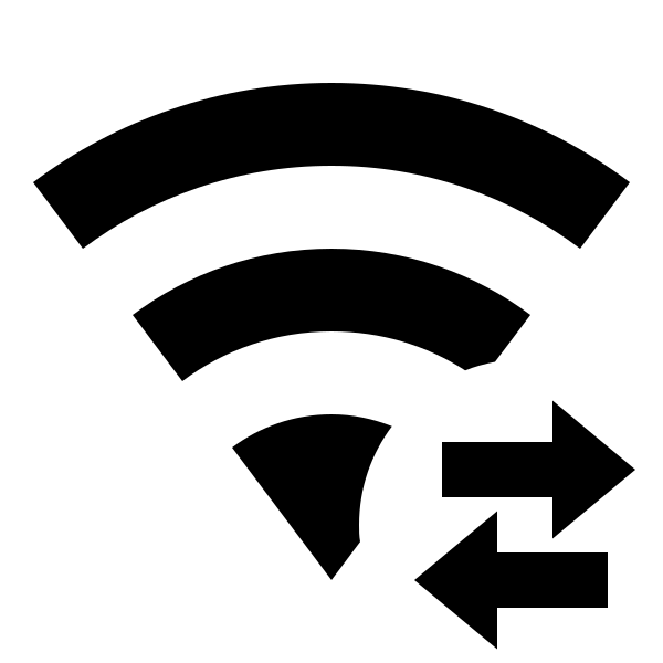 Wifi Arrow Left Right