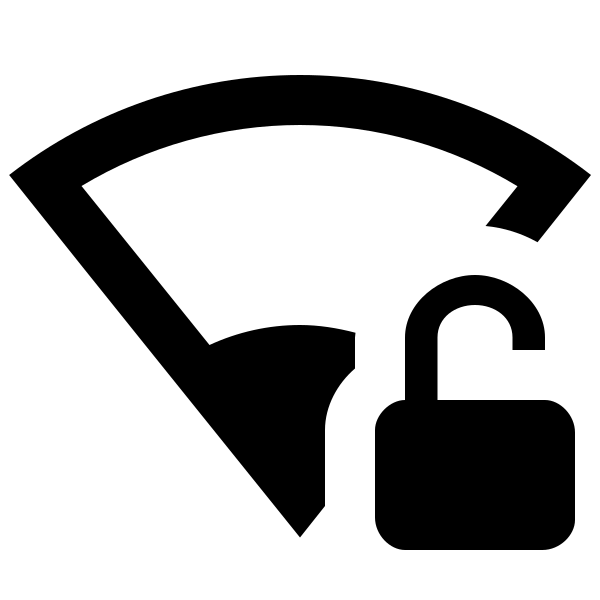 Wifi Strength 1 Lock Open