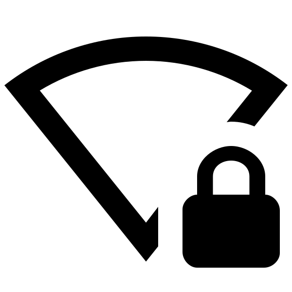 Wifi Strength Lock Outline