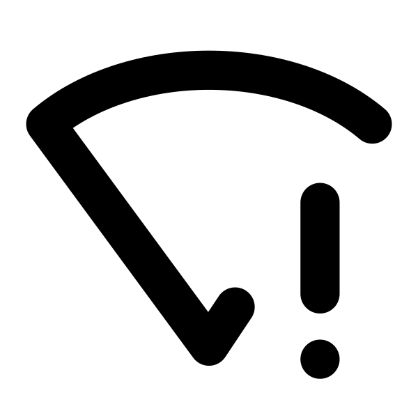 Wifi Warning Vector