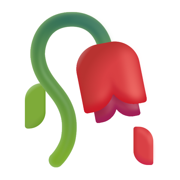 Wilted Flower Color Vector
