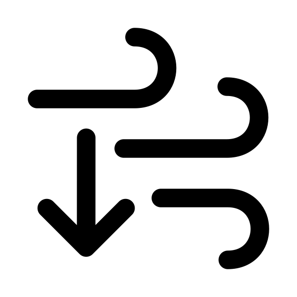 Wind Arrow Down