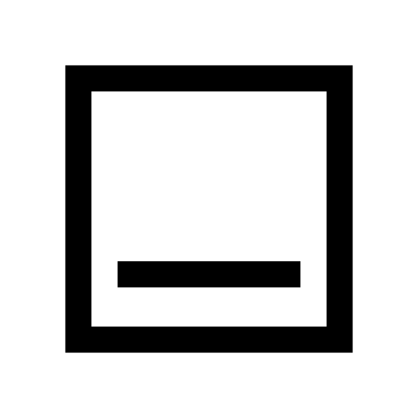 Window Minimize Solid Vector