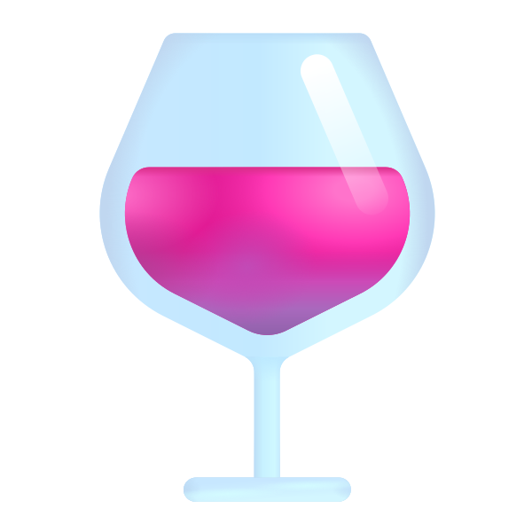 Wine Glass Color Vector