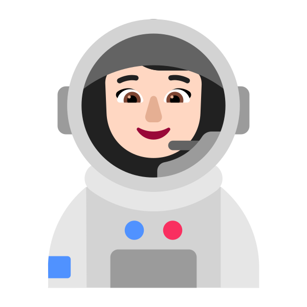 Woman Astronaut Flat Light