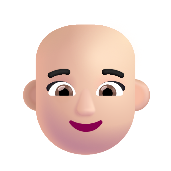 Woman Bald Color Light Vector