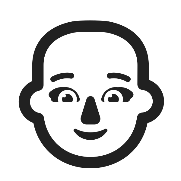 Woman Bald High Contrast Default