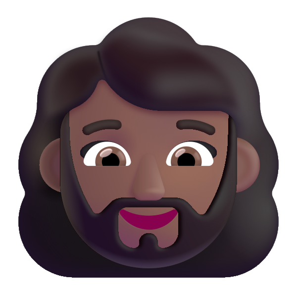 Woman Beard Color Medium Dark