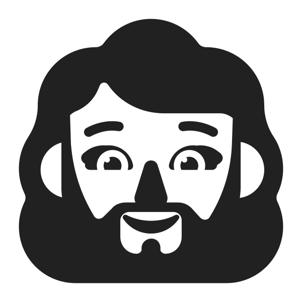 Woman Beard High Contrast Default