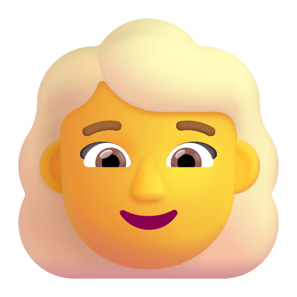 Woman Blonde Hair Color Default Vector