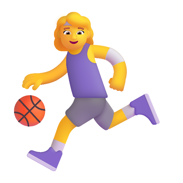 Woman Bouncing Ball Color Default Vector