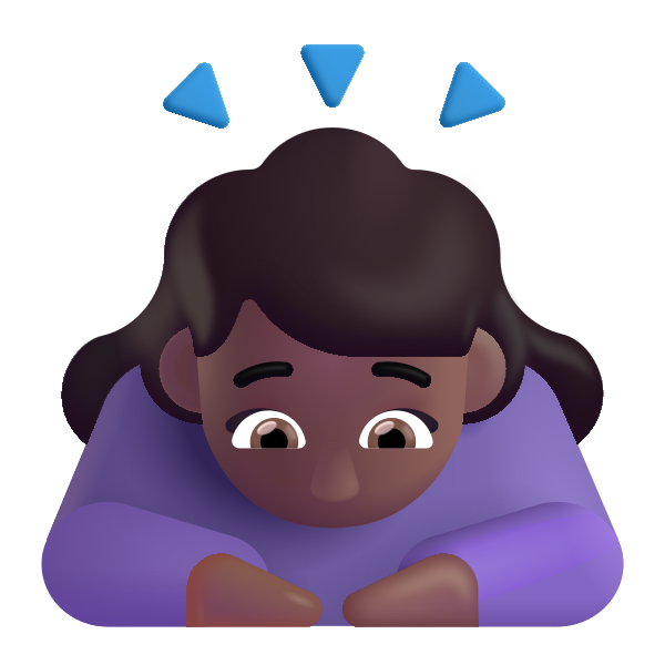 Woman Bowing Color Medium Dark