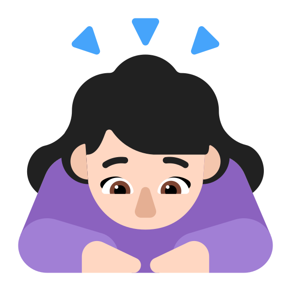 Woman Bowing Flat Light