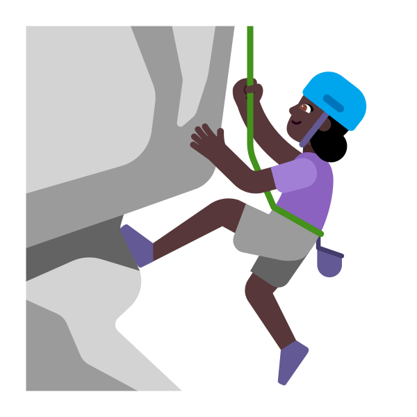 Woman Climbing Flat Dark