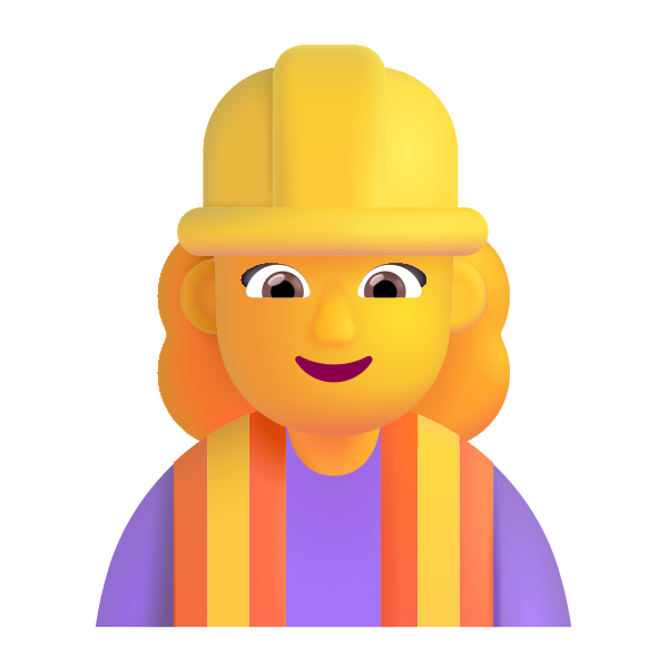Woman Construction Worker Color Default