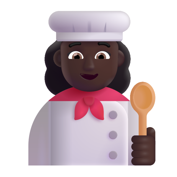 Woman Cook Color Dark Vector