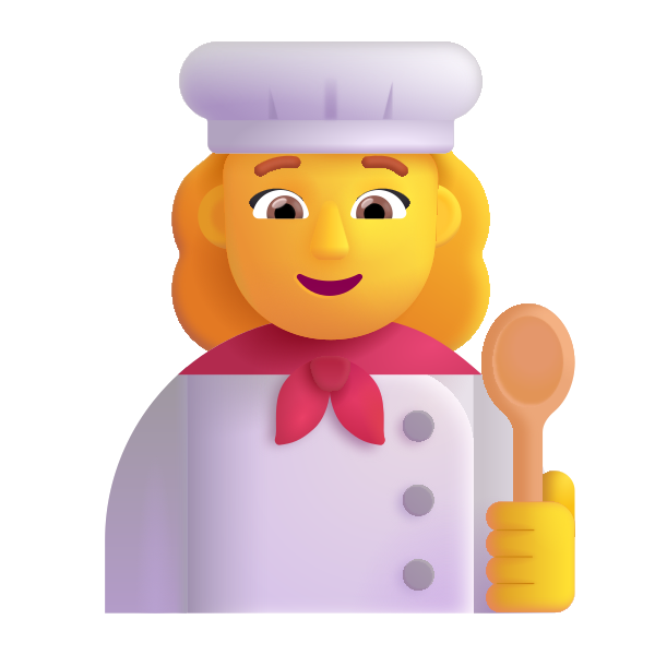 Woman Cook Color Default Vector