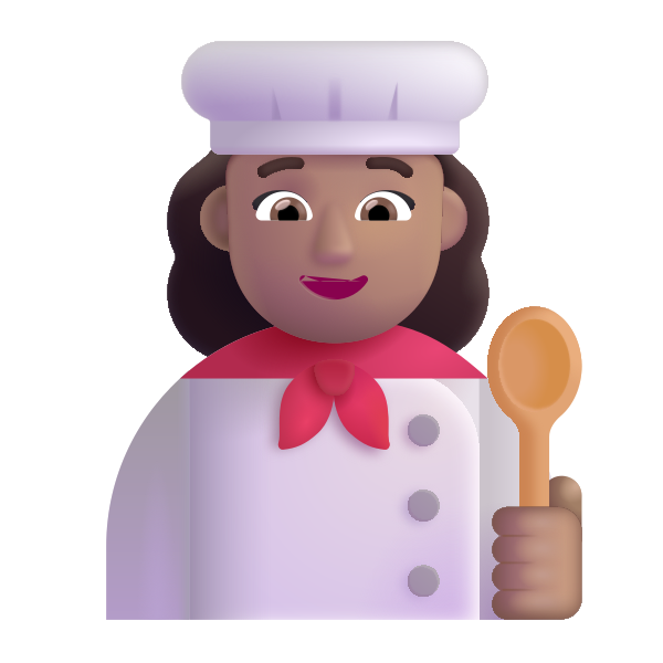 Woman Cook Color Medium