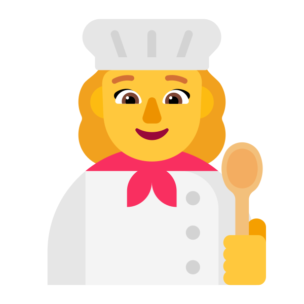 Woman Cook Flat Default Vector