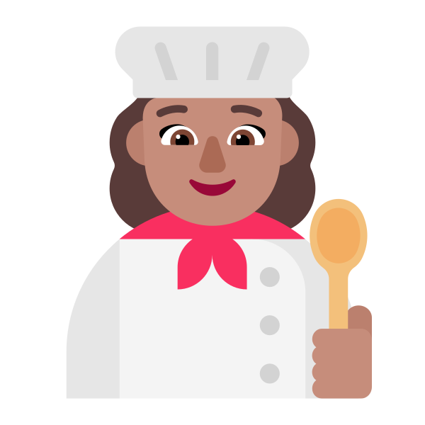 Woman Cook Flat Medium Vector